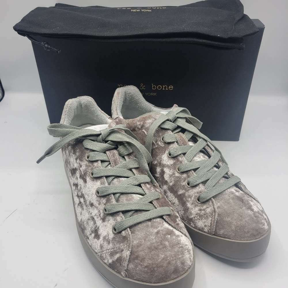 NWB Rag and Bone dove velvet shoes size 9